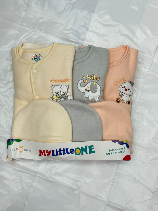 New born Startee set  winter flece pack of 3