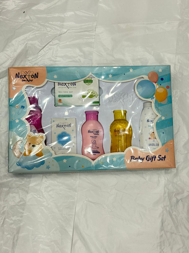 Nexton baby gift set Soap, cotton birds, lotion, shampoo,powder,cleanser